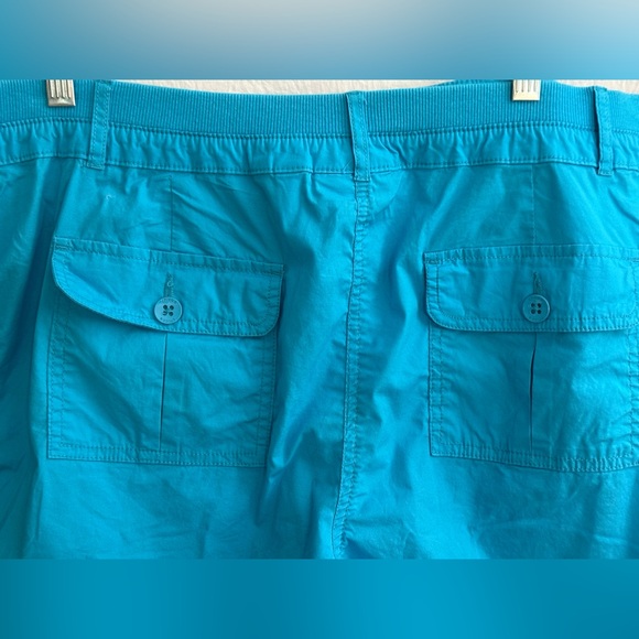 Chico’s turquoise capris with elastic waistband - Picture 5 of 9